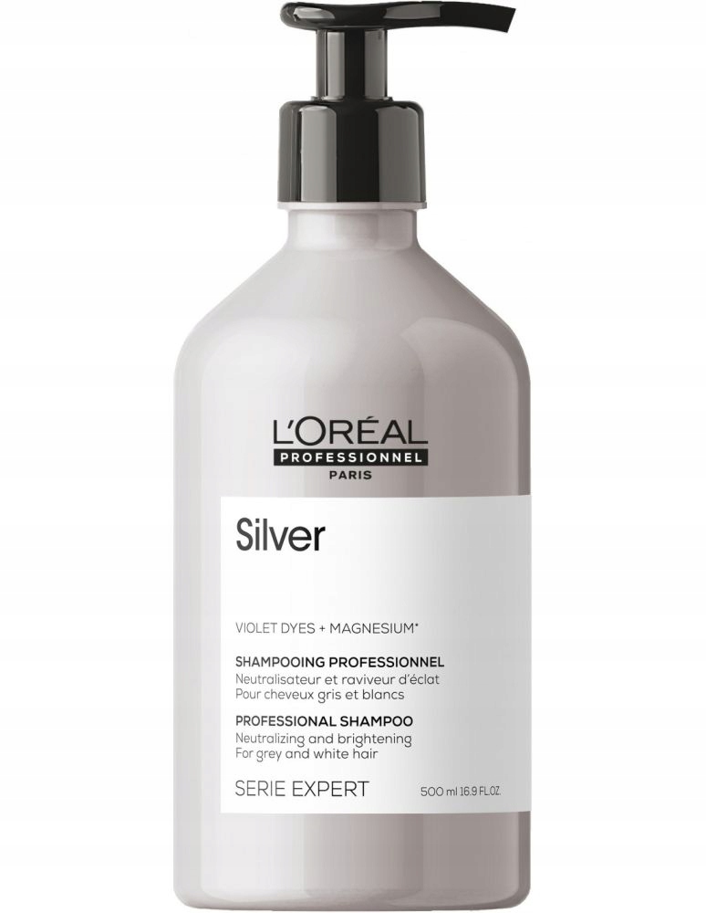 Loreal Silver Šampon Pro Šedivé Vlasy 500 ml