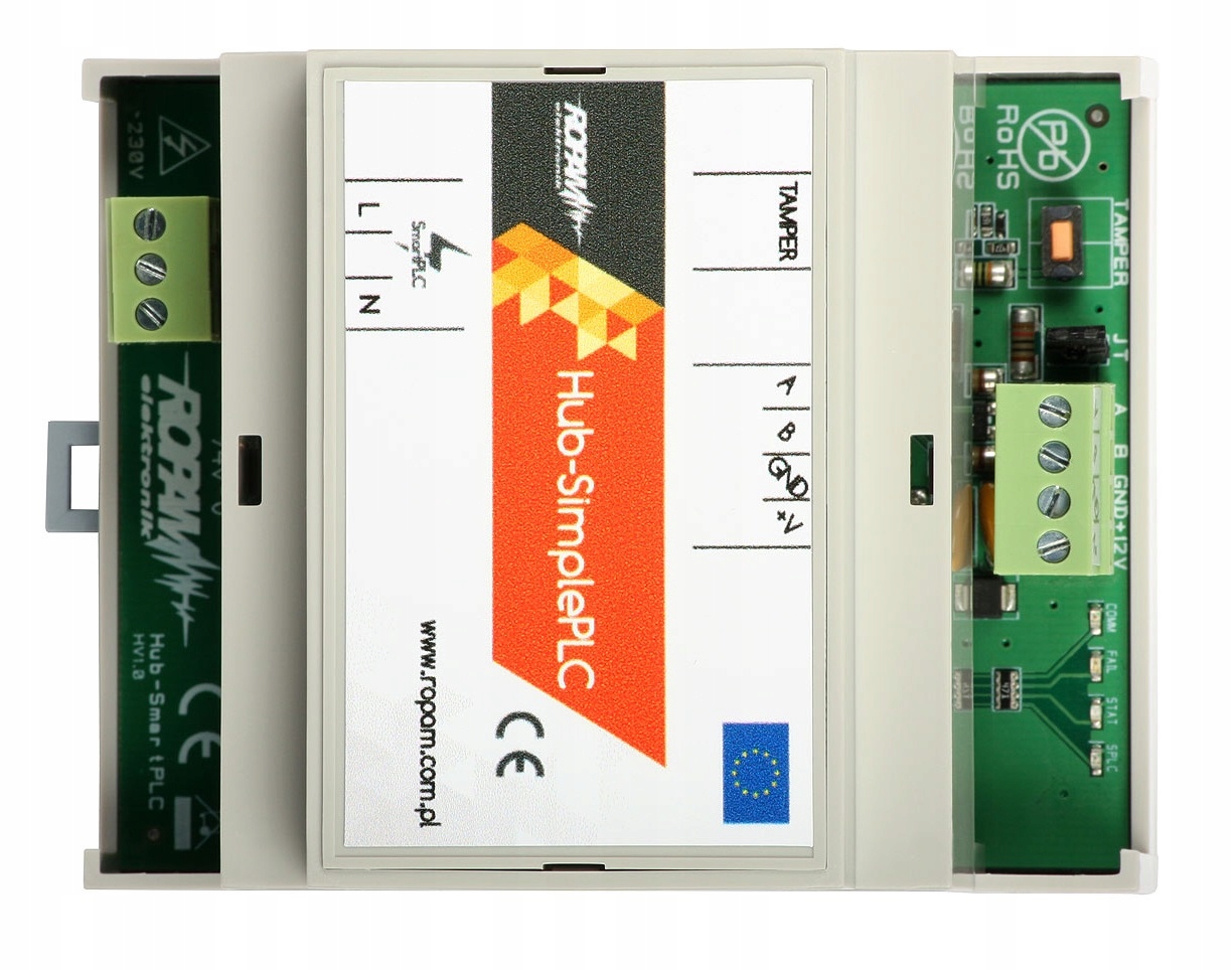 Ropam Hub-SimplePLC-D4M Koncentrátor Siete