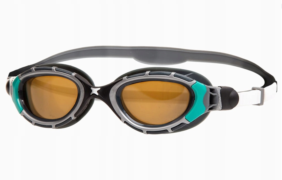 Okulary pływackie triathlonowe Predator Flex Polarized Ultra zielone