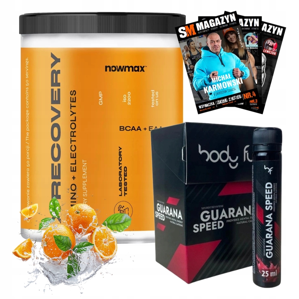 NOWMAX X RECOVERY 500 г BCAA EAA регенерация масса аминокислоты выносливость