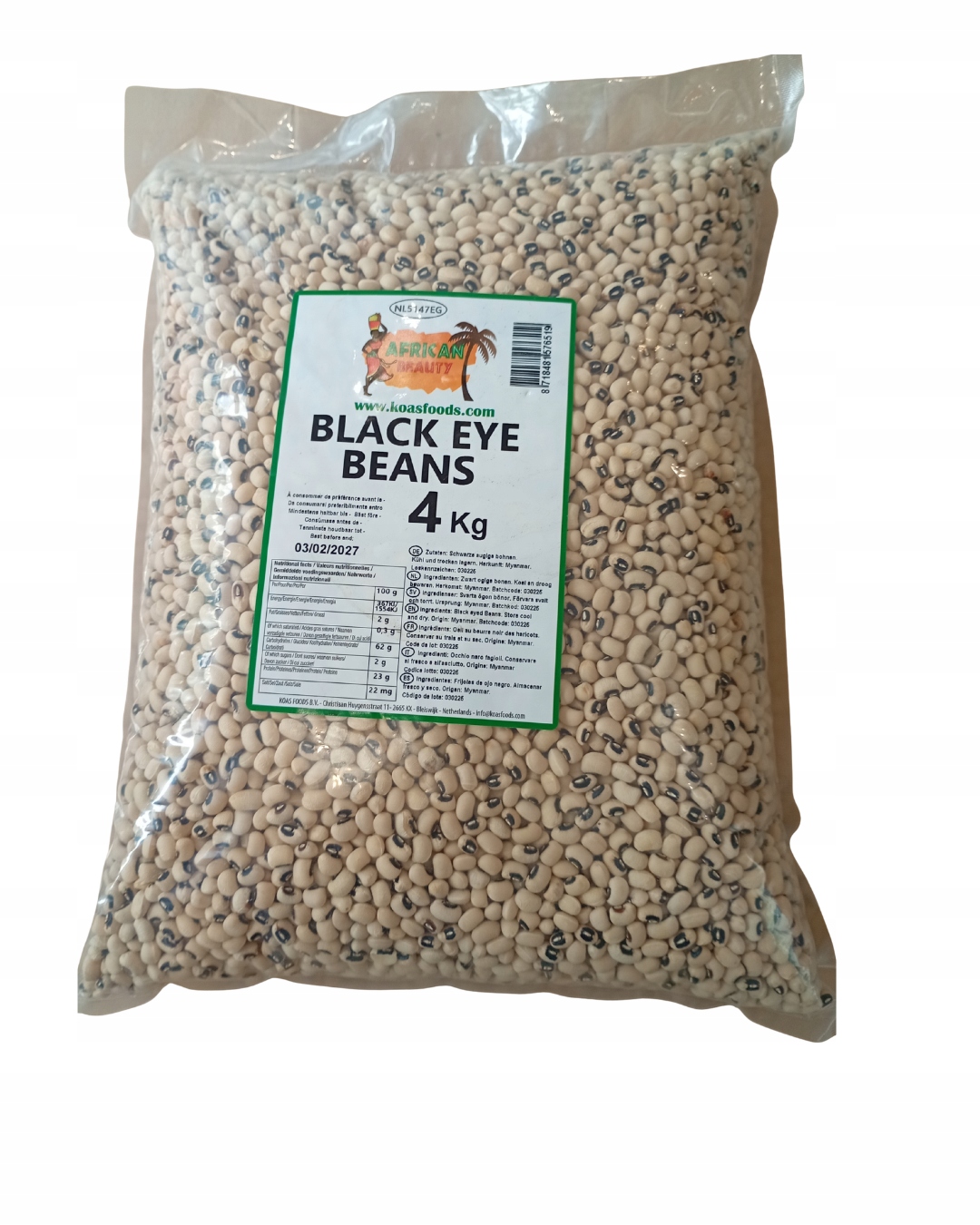 Levně Fazole Black Eye 4kg African Beauty