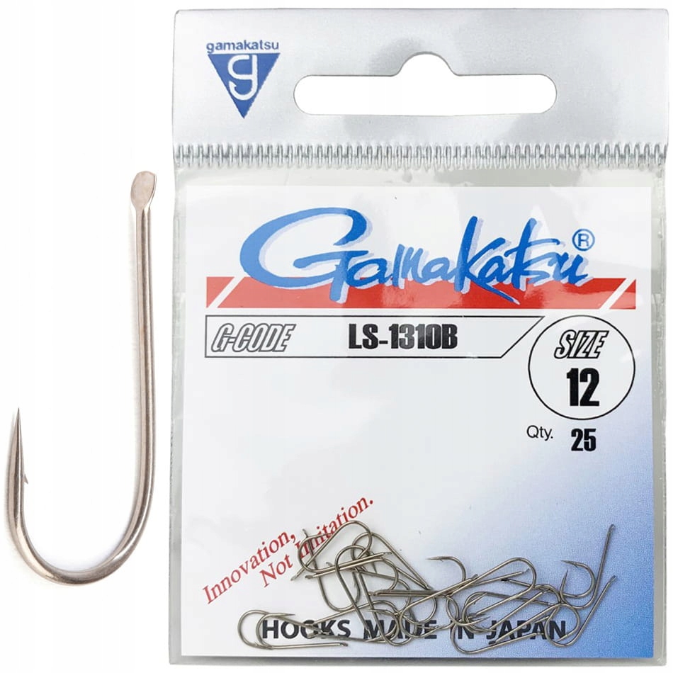 Haczyki Gamakatsu LS-1310B nr12 Japońskie Brązowe