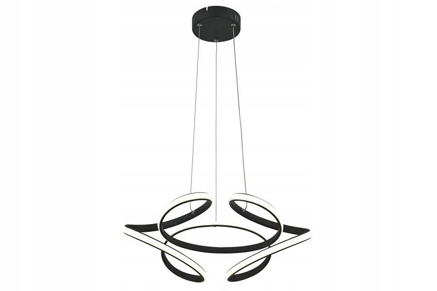 Závesná Led lampa moderná dekoratívna čierna do obývačky 4000K Reality