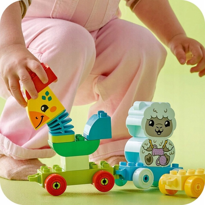 Lego Duplo Pociąg Ze Zwierzątkami Edukacyjny Bezpieczny Dla Dziecka