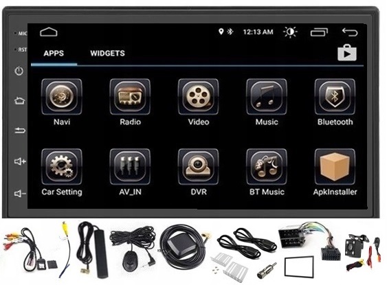 NAWIGACJA RADIO SAMOCHODOWE 2 DIN ANDROID 13 GPS BLUETOOTH DSP CARPLAY 4GB