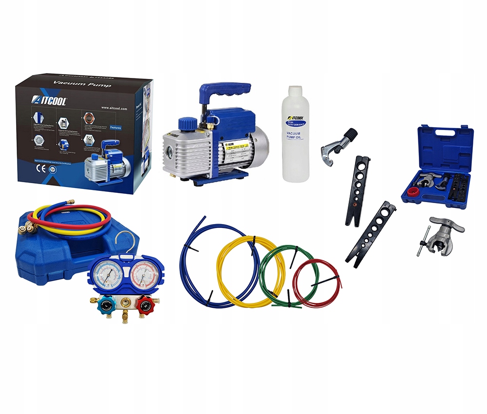 Vákuová pumpa Aitcool Manometre Aitcool R32 R410A Tyče Pohár