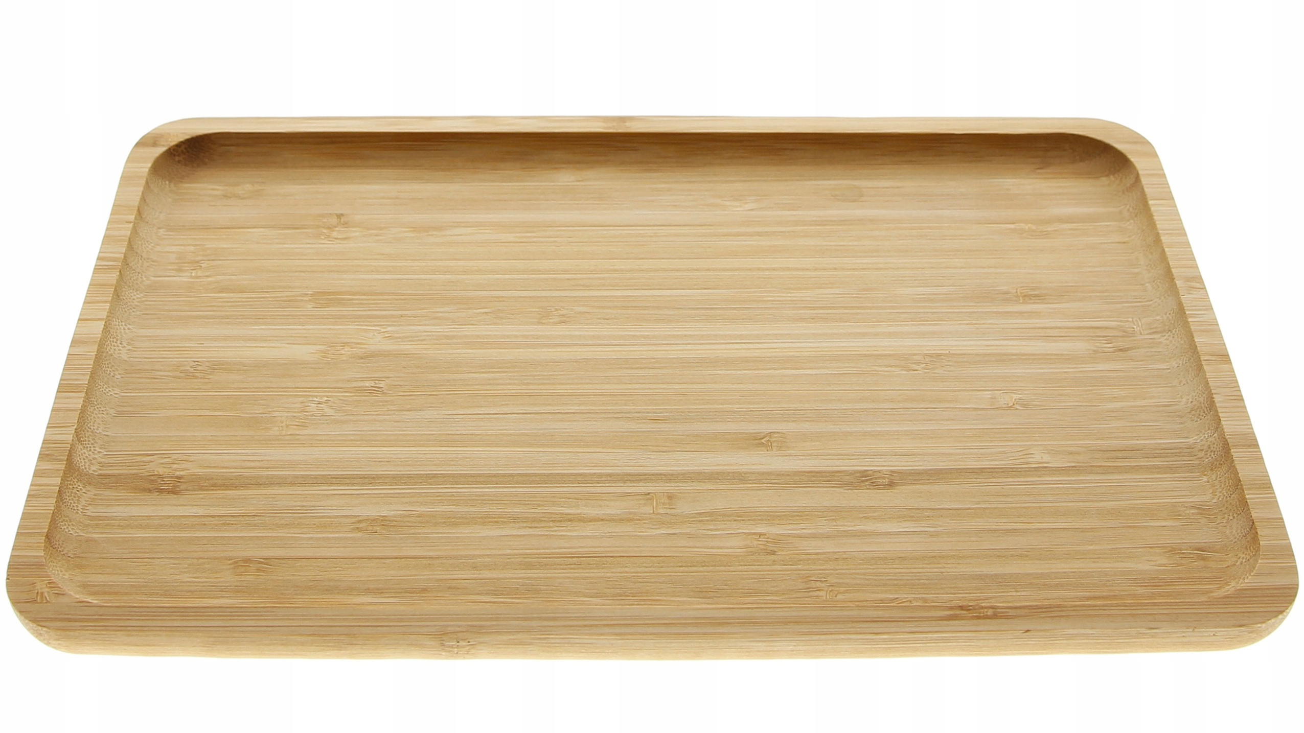 TALERZ DREWNIANY BAMBUSOWYA PATERA DO SERWOWANIA JEDZENIA 21x14 cm