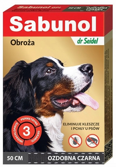 

Sabunol Obroża na Pchły Kleszcze Pies Czarna 50 cm