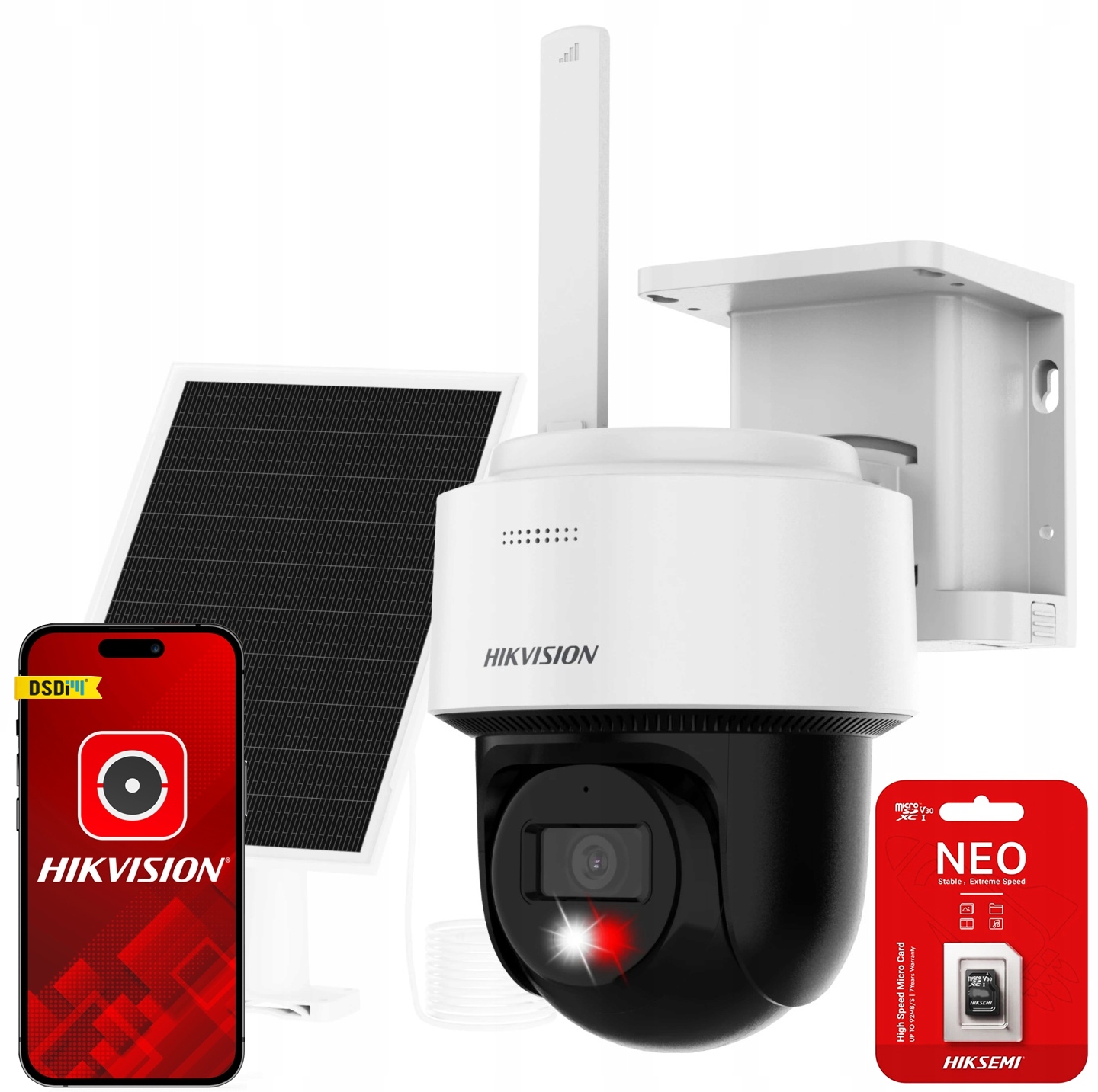 Otočná Kamera 4G Lte Hikvision DS-2CFSP4/4G 4MPx S Panelem 64GB