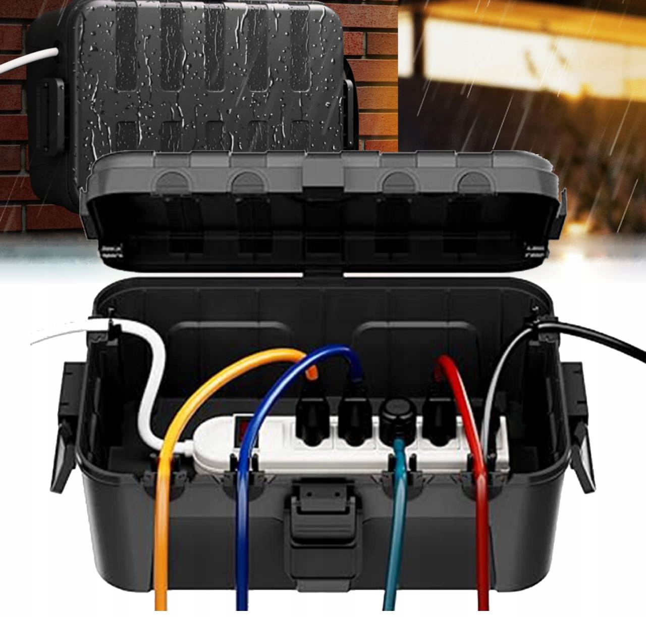 Ochranná schránka pro elektrické zásuvky, vodotěsná vnější schránka