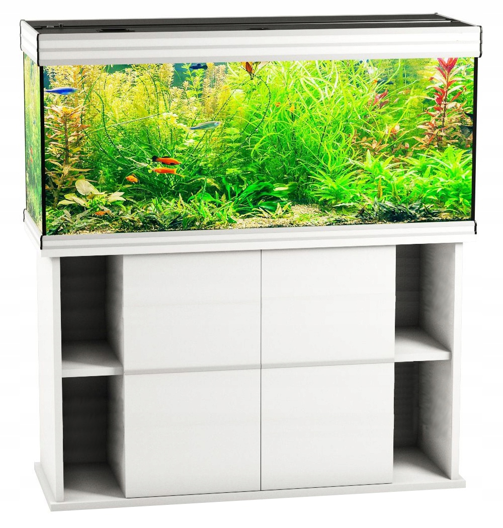 KOMODA POD AKWARIUM 120x50x80 PROSTA BIAŁA +MATA+3gratisy