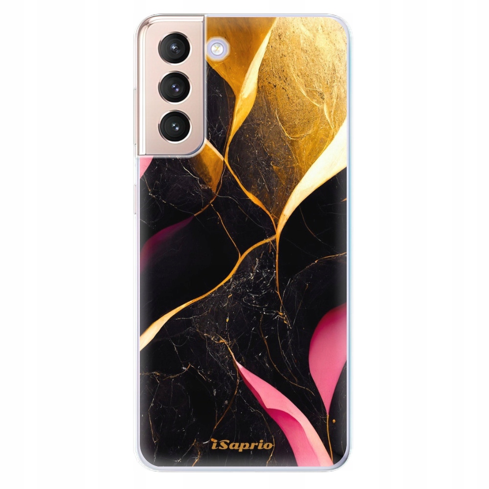 Silikonowe etui iSaprio Gold Pink Marble do Samsung Galaxy S21