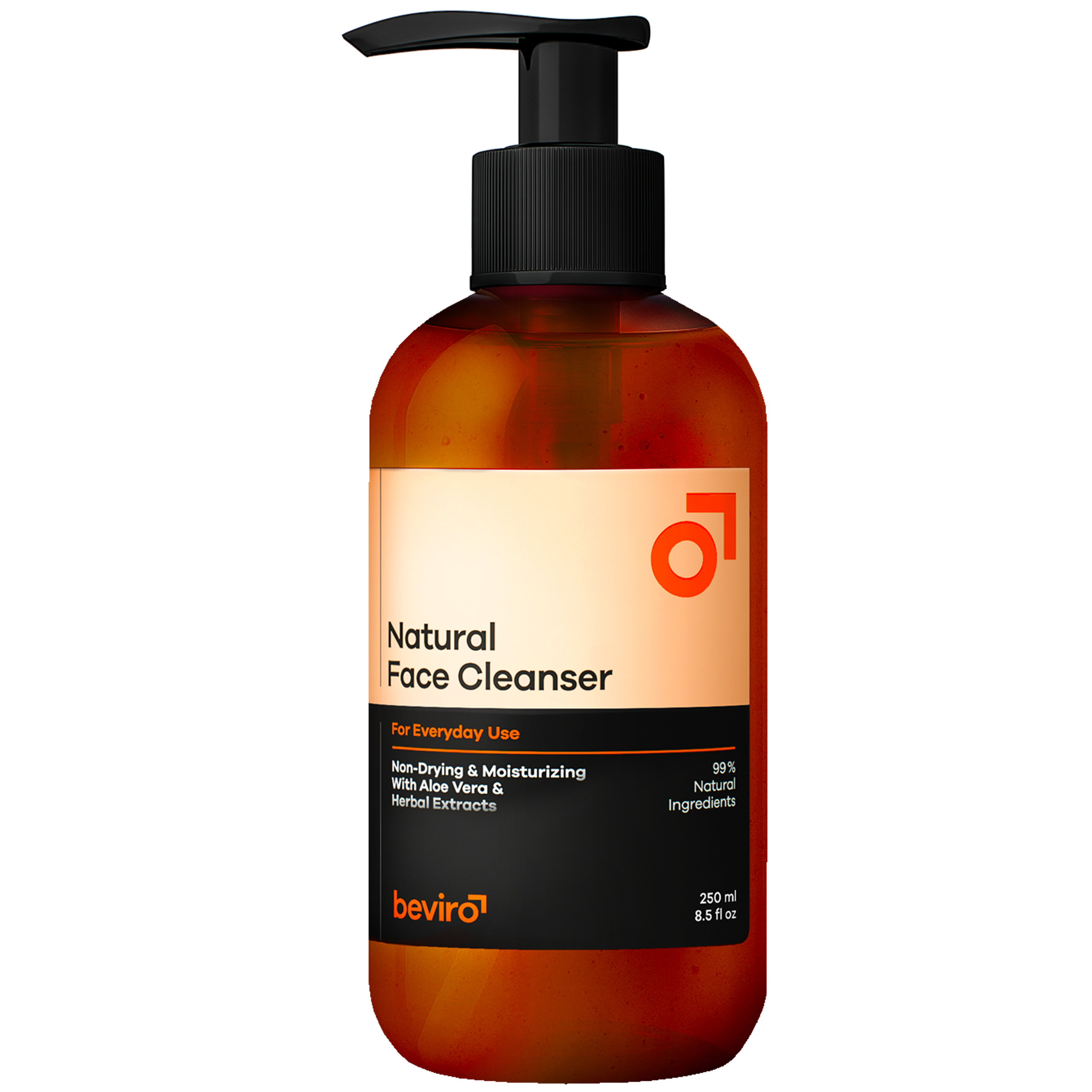 Beviro čistící gel Face Cleanser hydratace pokožky pro muže 250 ml
