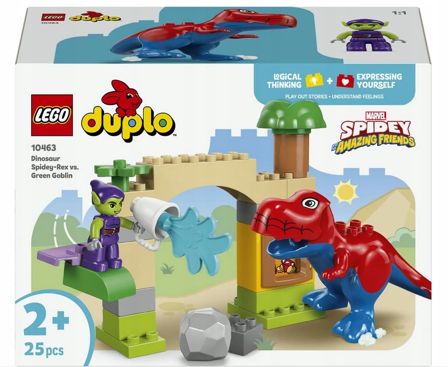 Stavebnice Dinosaurus Spidey-rex A Zelený Goblin 10463 Lego Duplo