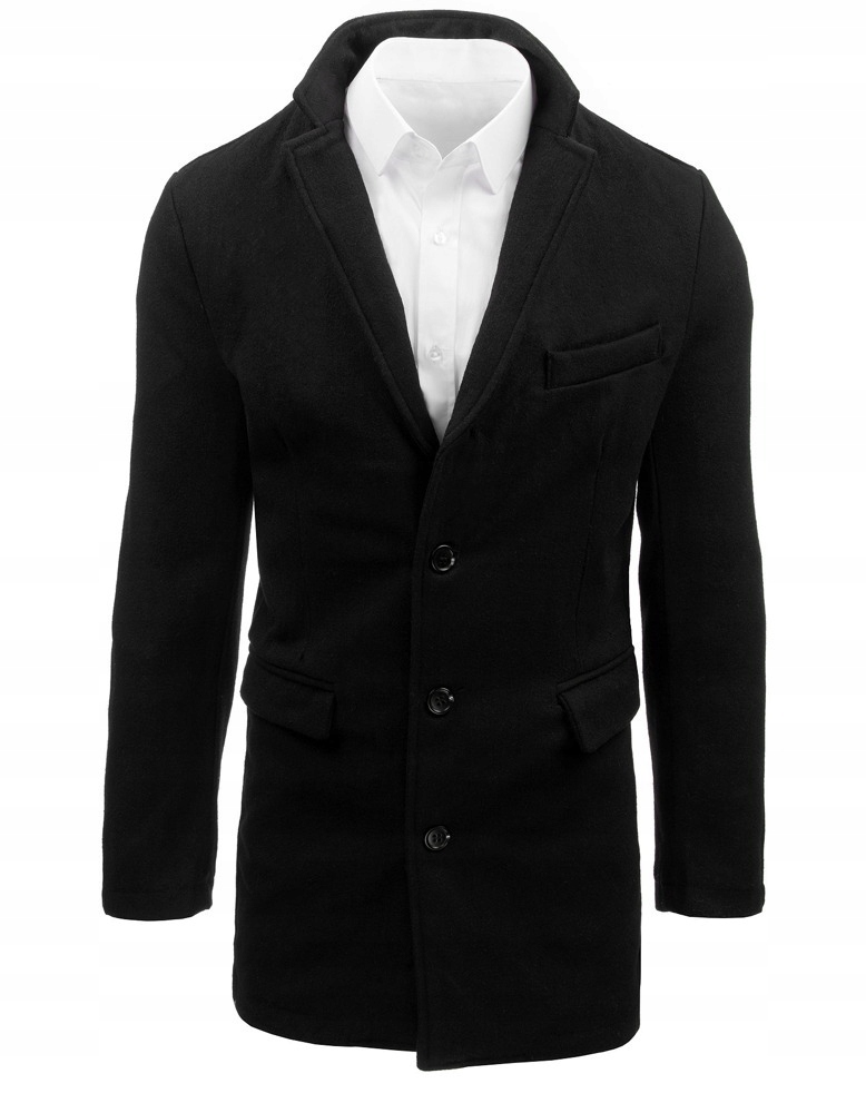 

Płaszcz Męski Klasyczny Czarny cx0380 - XXL