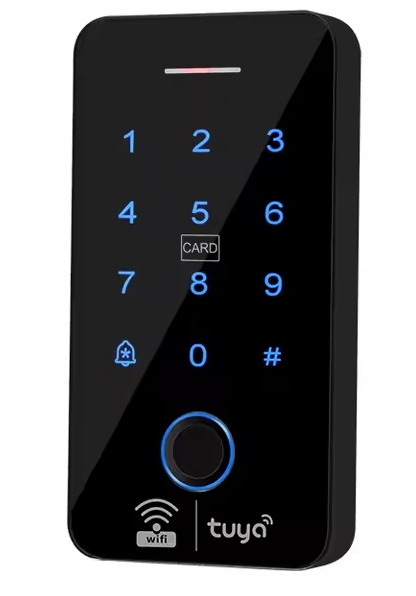 Smart kódový zámek šifrovač na dveře karty otisk Pin Tuya WiFi dálkové ovládání Rf