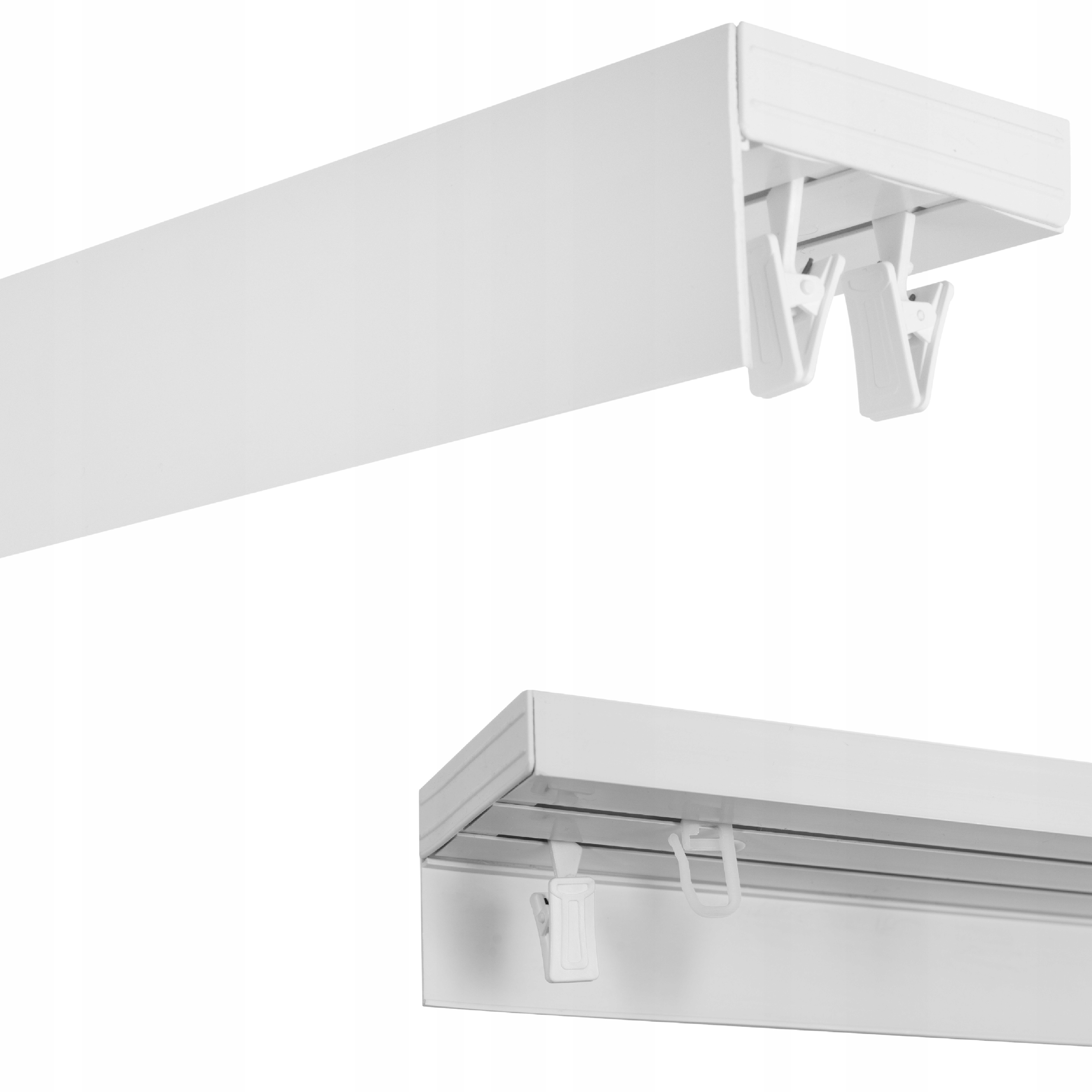 

Karnisz 2 Szyna sufitowa Pcv II 180 kpl + osłona