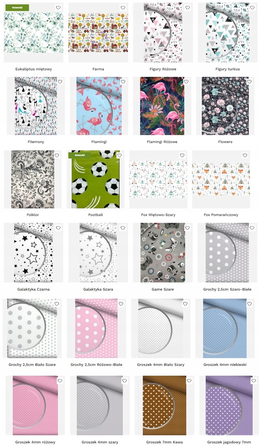 POSZEWKA JASKIEK 100% BAWEŁNA DUŻO WZORÓW 50X120CM Długość (cm) 50