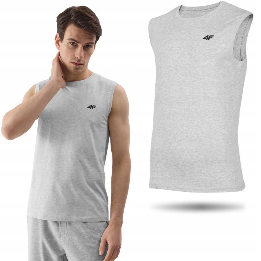 KOSZULKA MĘSKA 4F BEZ RĘKAWÓW TANK TOP PODKOSZULEK NA CO DZIEŃ