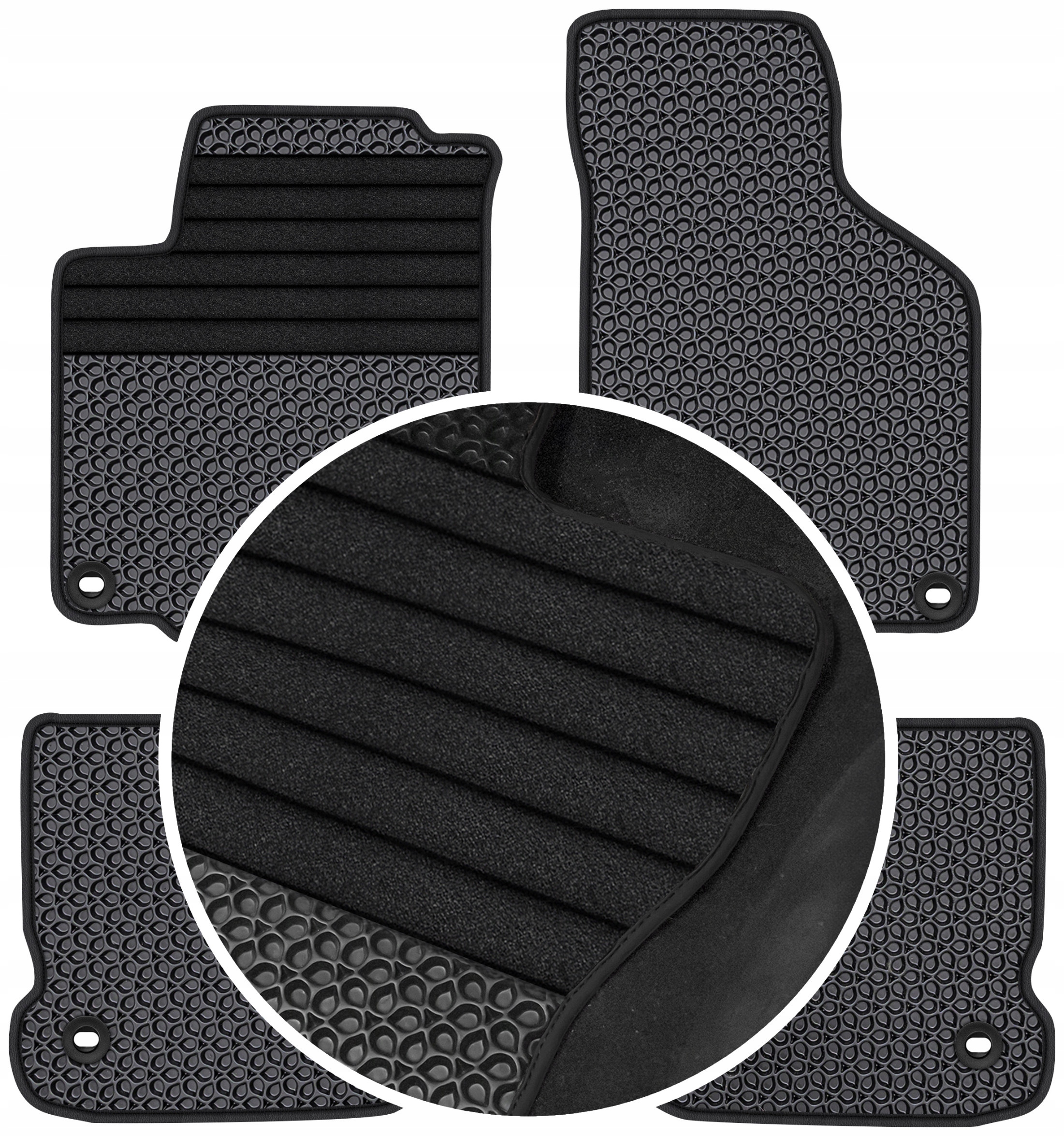 Vw New Beetle 2003-2010 Gumové rohože Eva Eternity Posilnenie XXL