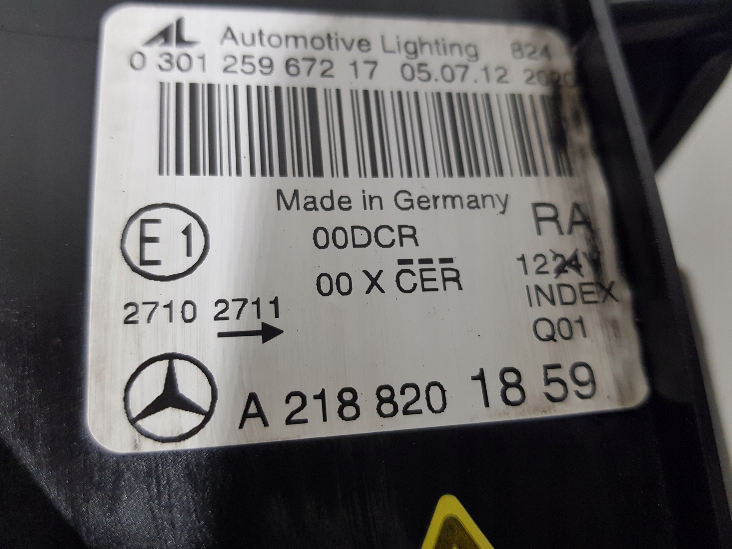 MERCEDES CLS W218 C218 light LED right front XENON BIXENON