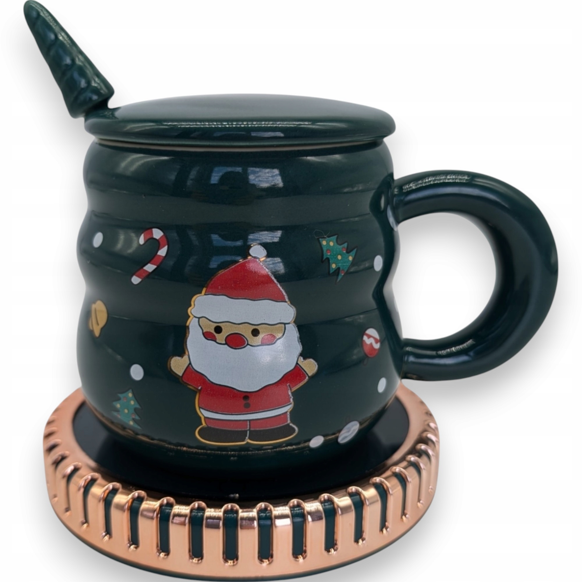 Hrnek Na Kávu A Čaj Ohřívač Usb Lžíce Kabel Dárek Vánoční Hrnek