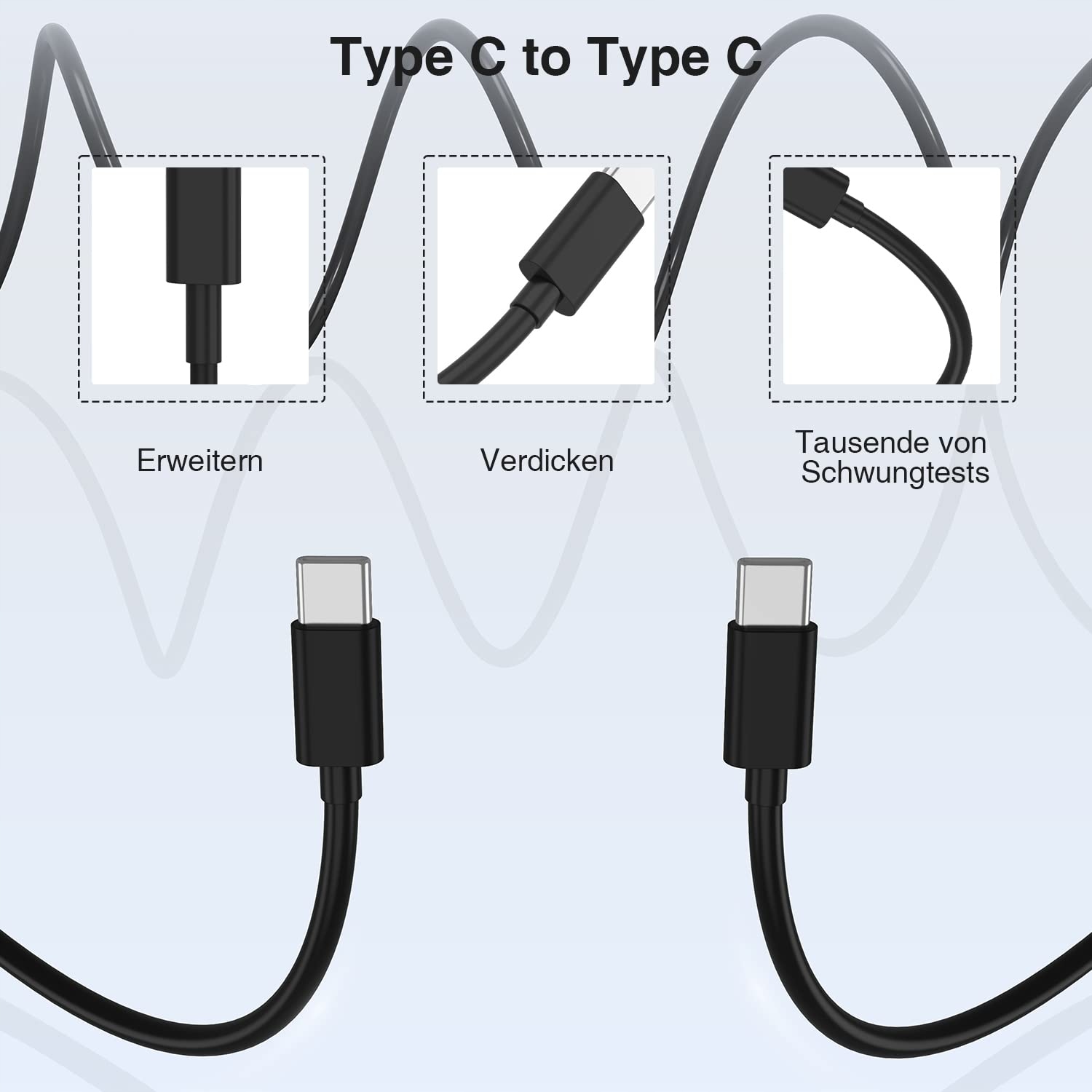 TUMABER Ładowarka USB C Szybkie Ładowanie Kabel 2m Galaxy S25 S24 S23 S22 — miniatura 5
