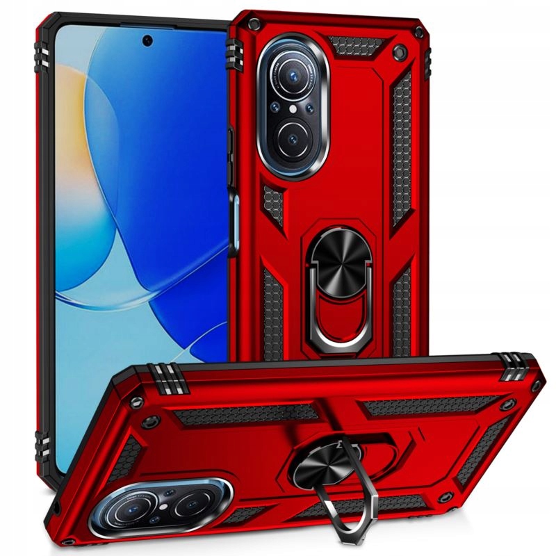 

Etui Pancerne Ring Case do Huawei Nova 9 Se czerwo