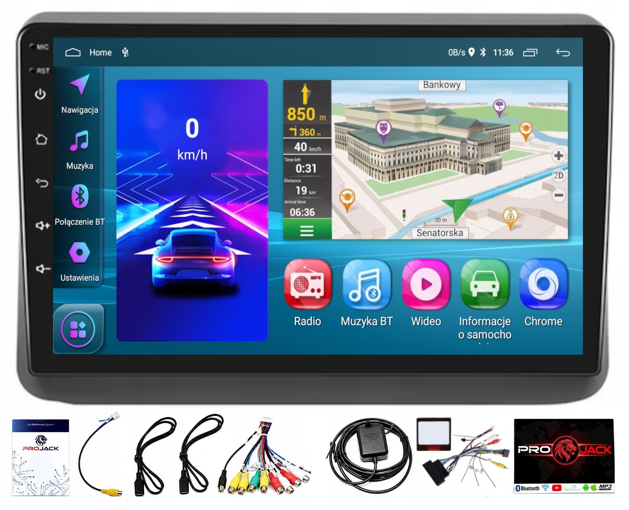 Autorádio Carplay Jeep Grand Cherokee 2014-2017 Wifi Android 4/64GB