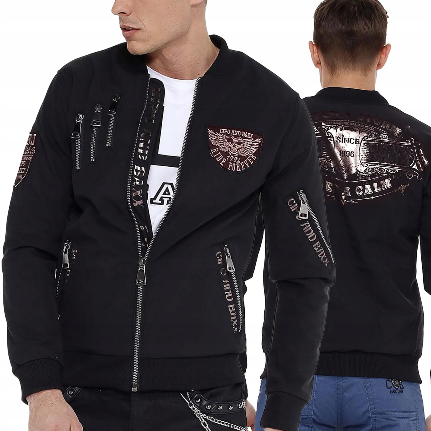 Bunda Cipo Baxx Přechodka Zámky Ride Forever Nálepky