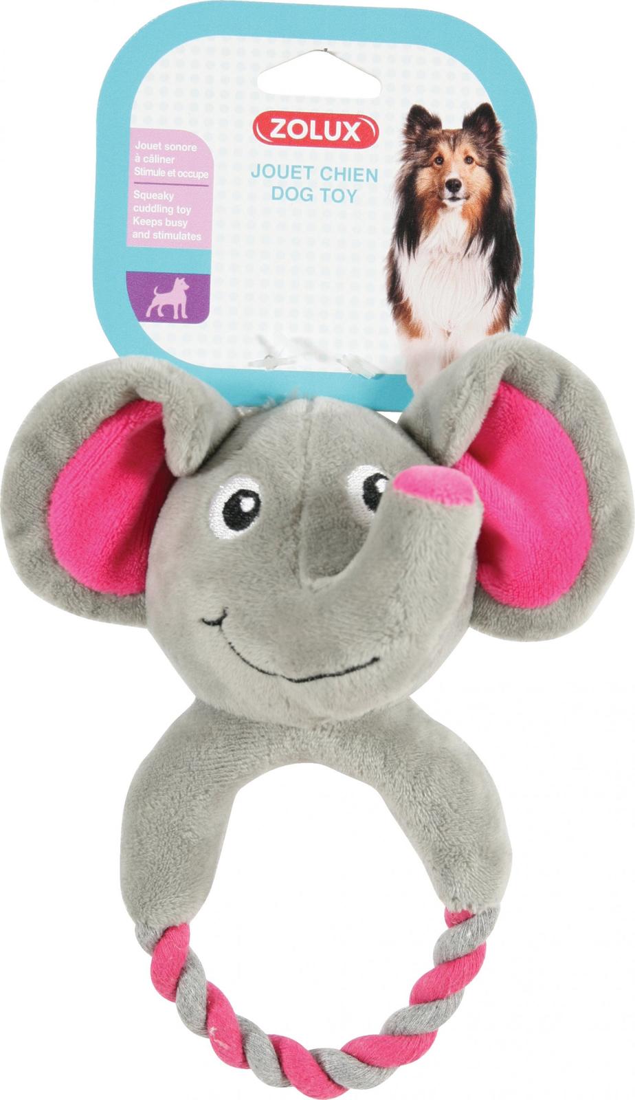 

Zolux Zabawka pluszowa słonik z kółkiem