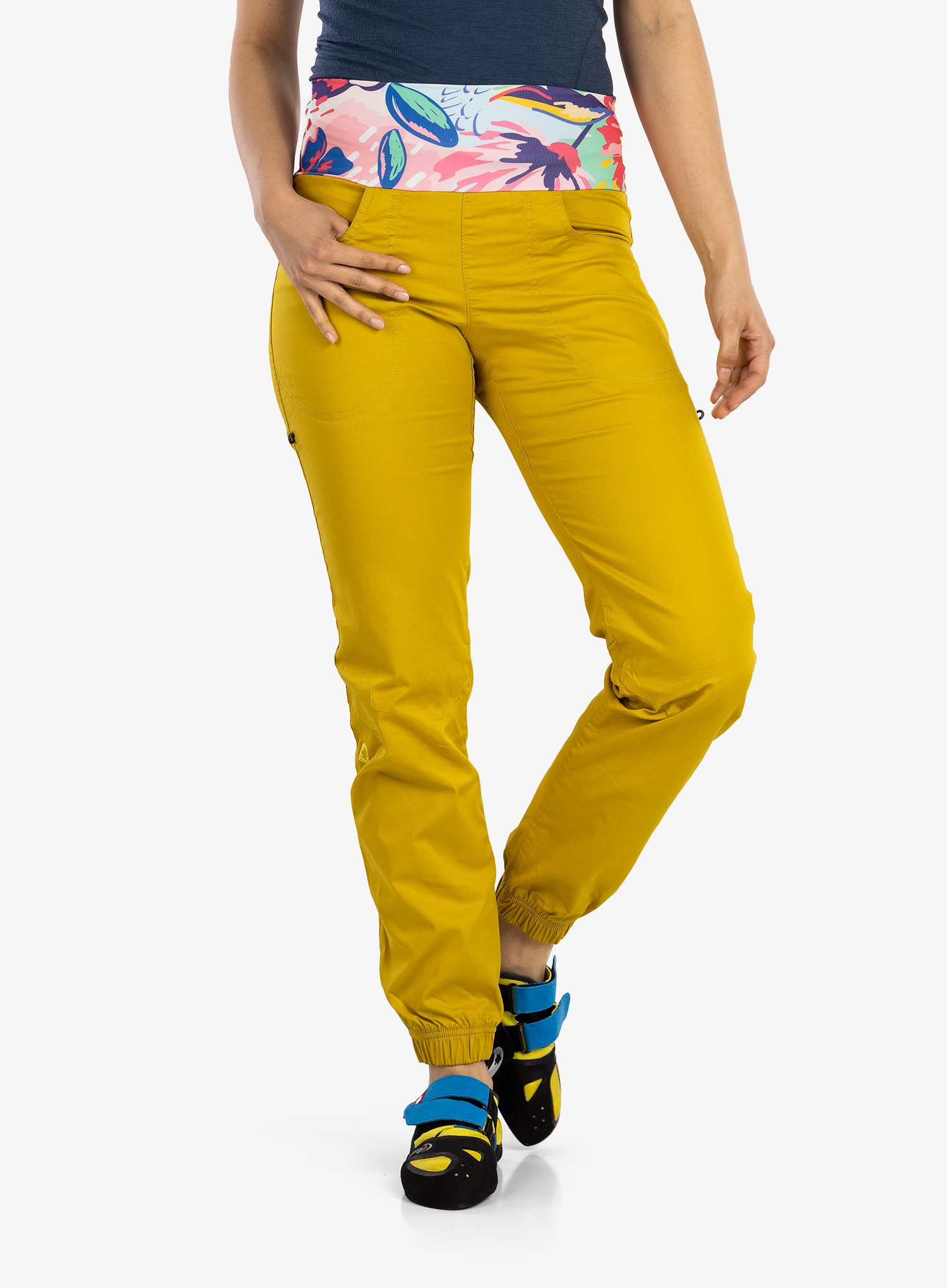 Spodnie wspinaczkowe damskie Ocun Sansa Pants - yellow antique XL Płeć kobieta