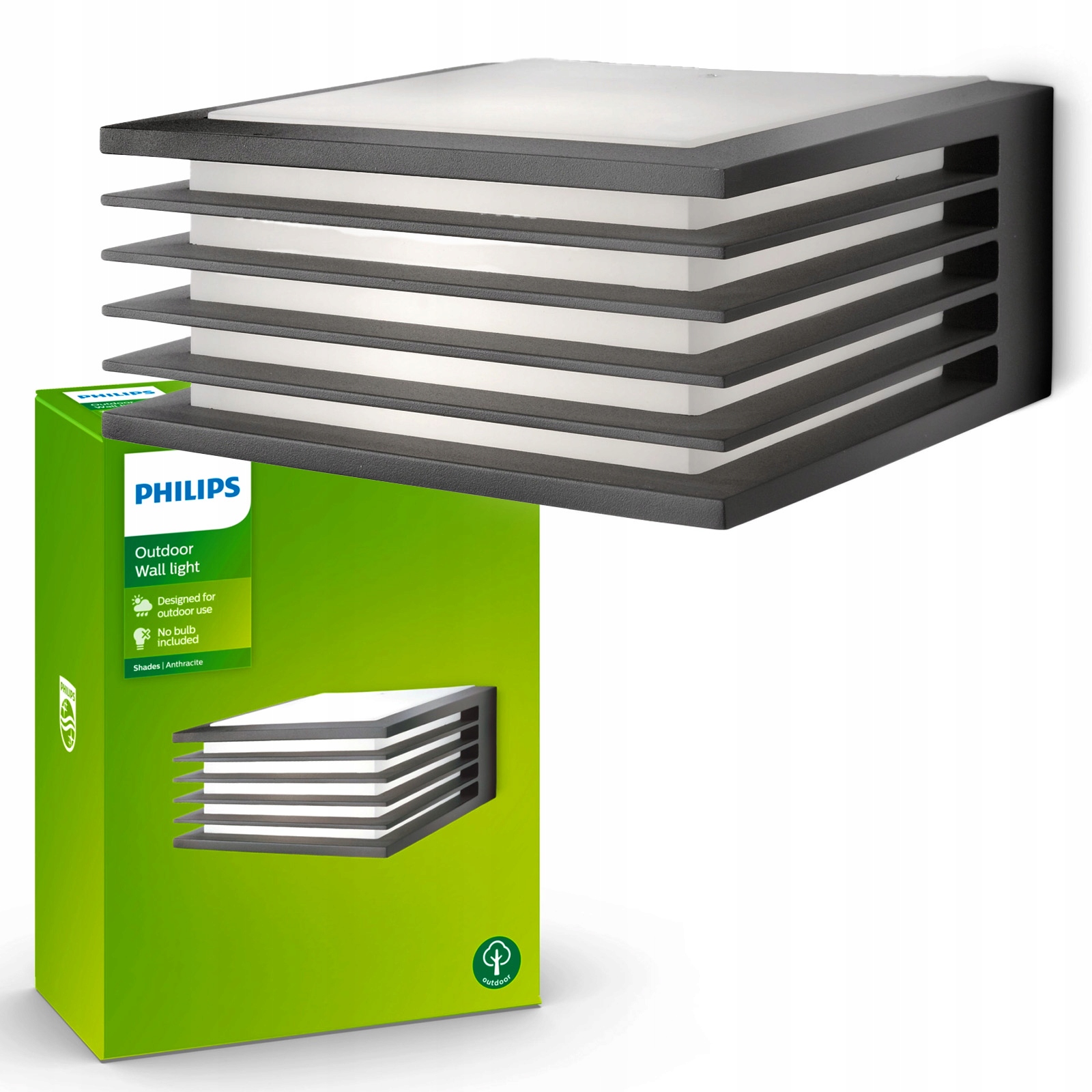 Venkovní Led nástěnné svítidlo Philips Shades Fasádní lampa E27 Zahradní IP44