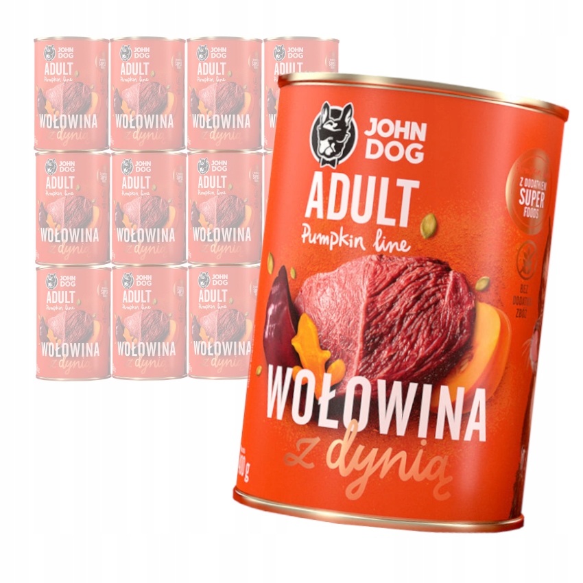 Levně John Dog Hovězí S Krmivo Pro Psy 12x400g