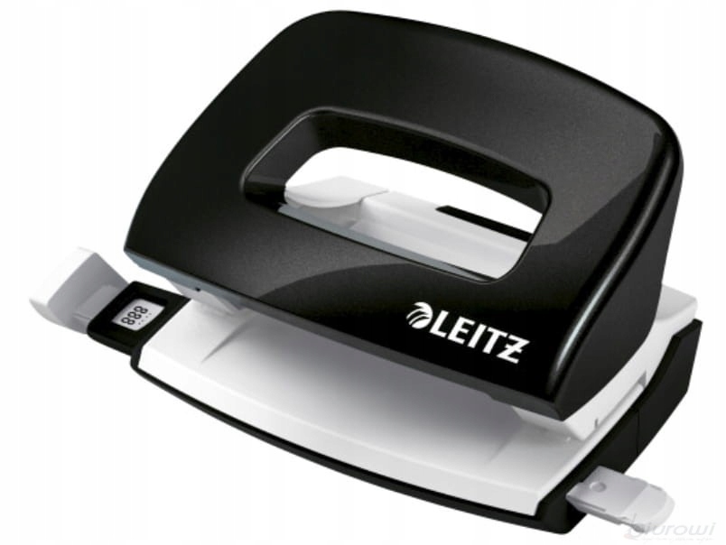 Czarny ZSZYWACZ DZIURKACZ zszywki Nr 10 WOW Leitz Marka Leitz