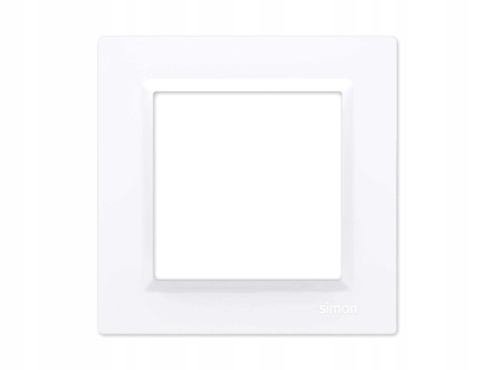Simon 10 RAMKA POJEDYNCZA biała Kontakt Simon10