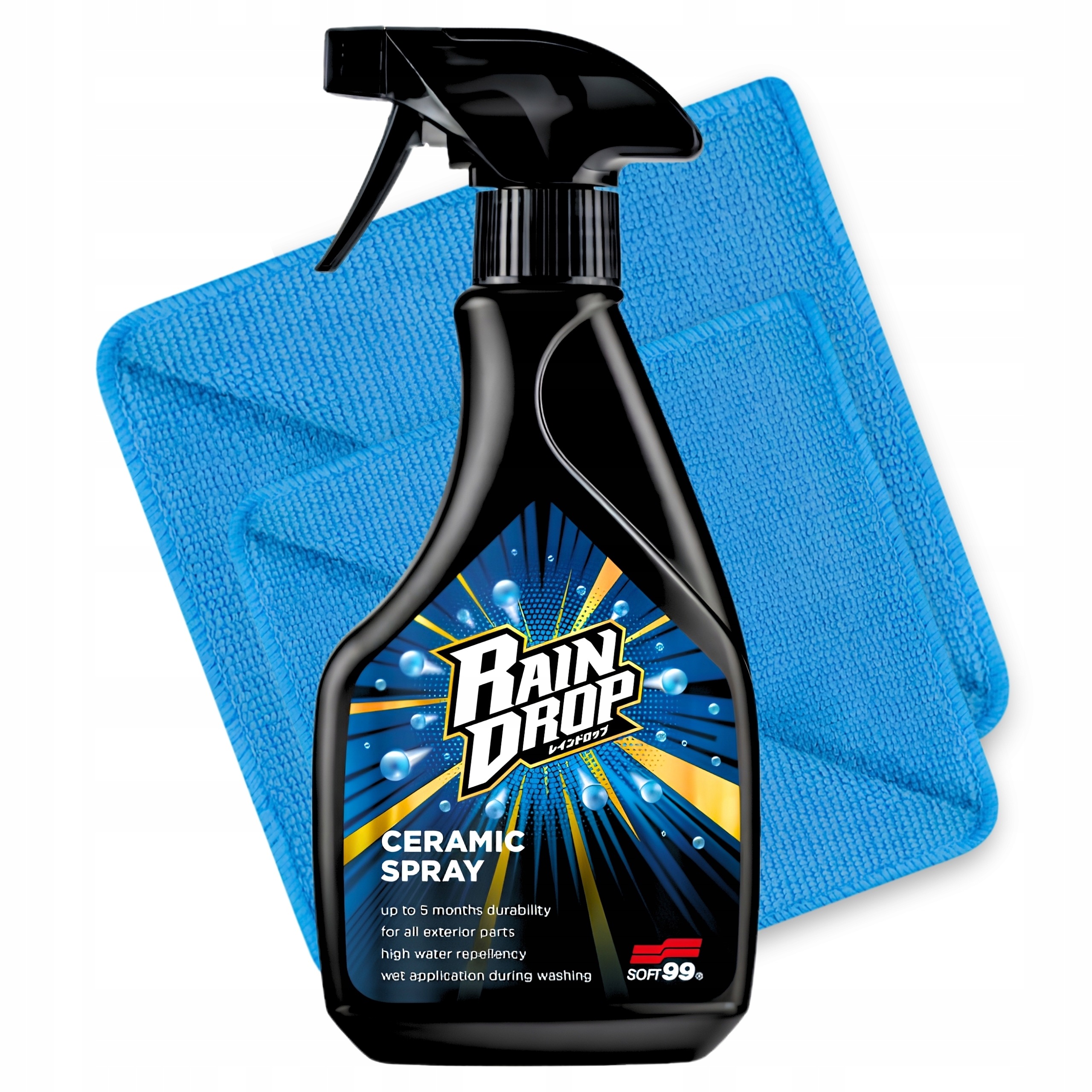 Powłoka ochronna Soft99 Rain Drop Ceramic Spray do lakieru i szyb 500 ml