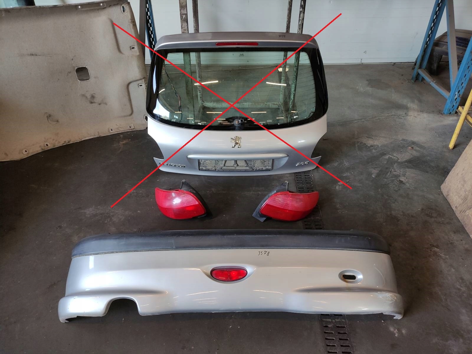 Complet Arrière PEUGEOT 206 LIFT et EZRC