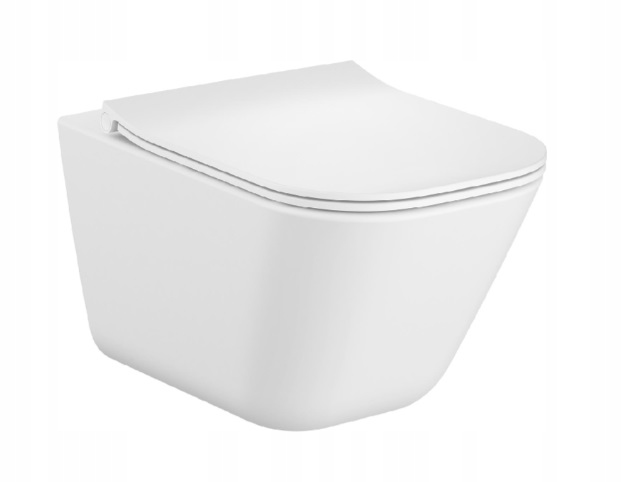 Zestaw Miska WC GAP Rimless + deska wolnoopadająca