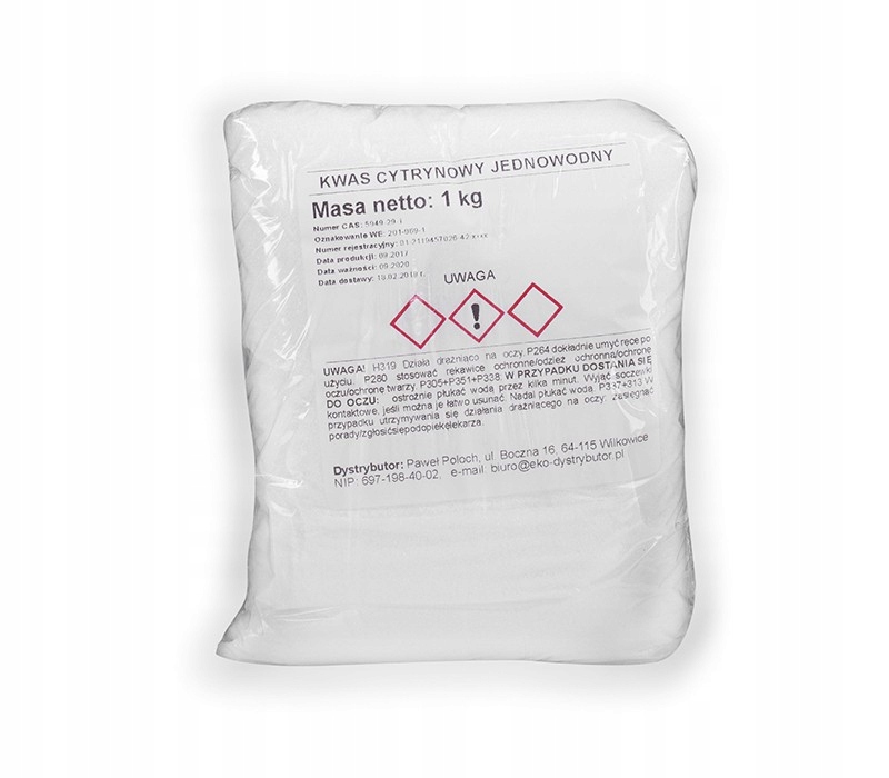 

Kwasek Cytrynowy Eko Odkamieniacz 1KG