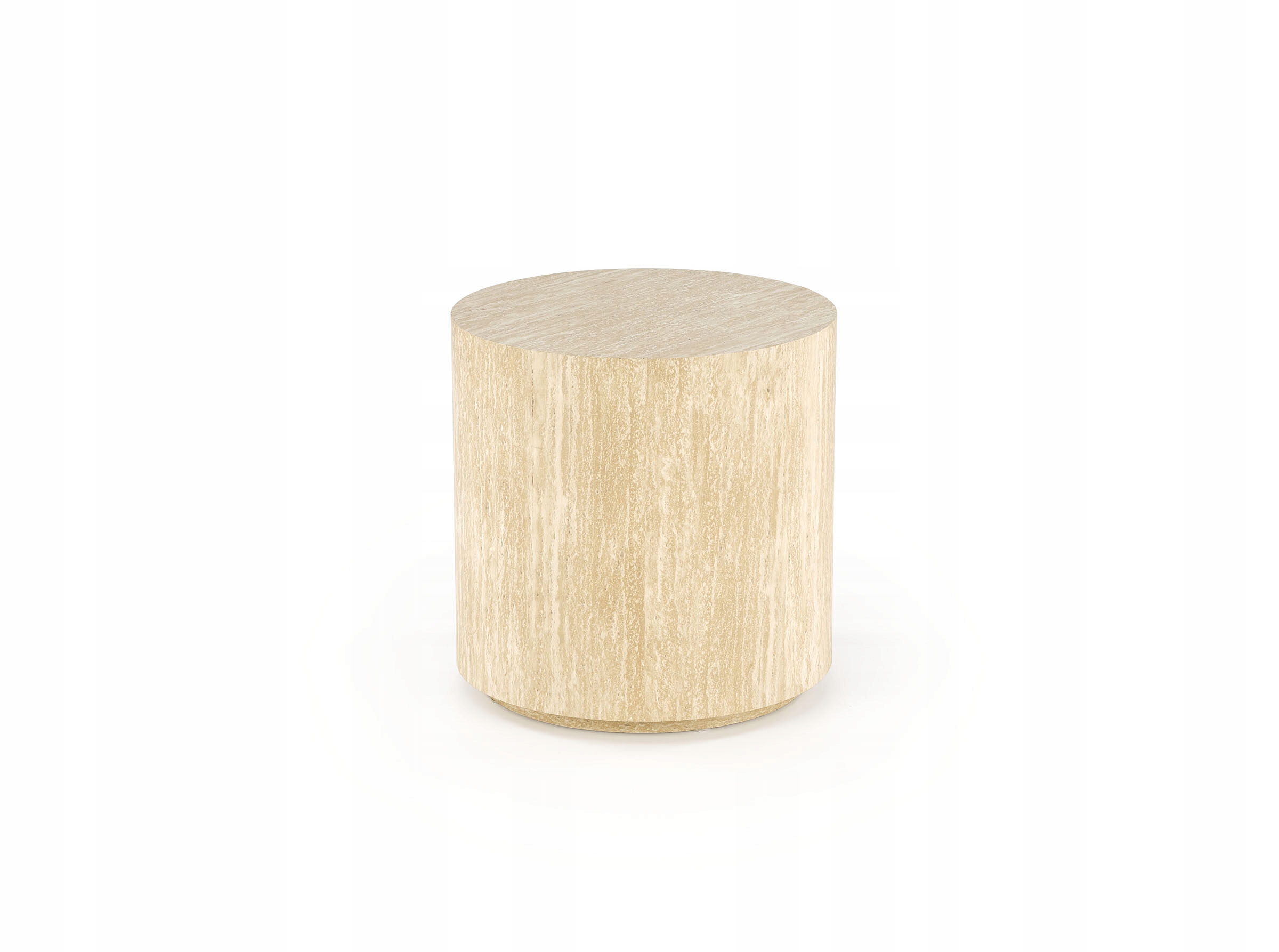 Kulatý konferenční stolek Travertino Halmar ø45 Travertin, jako přírodní kmen