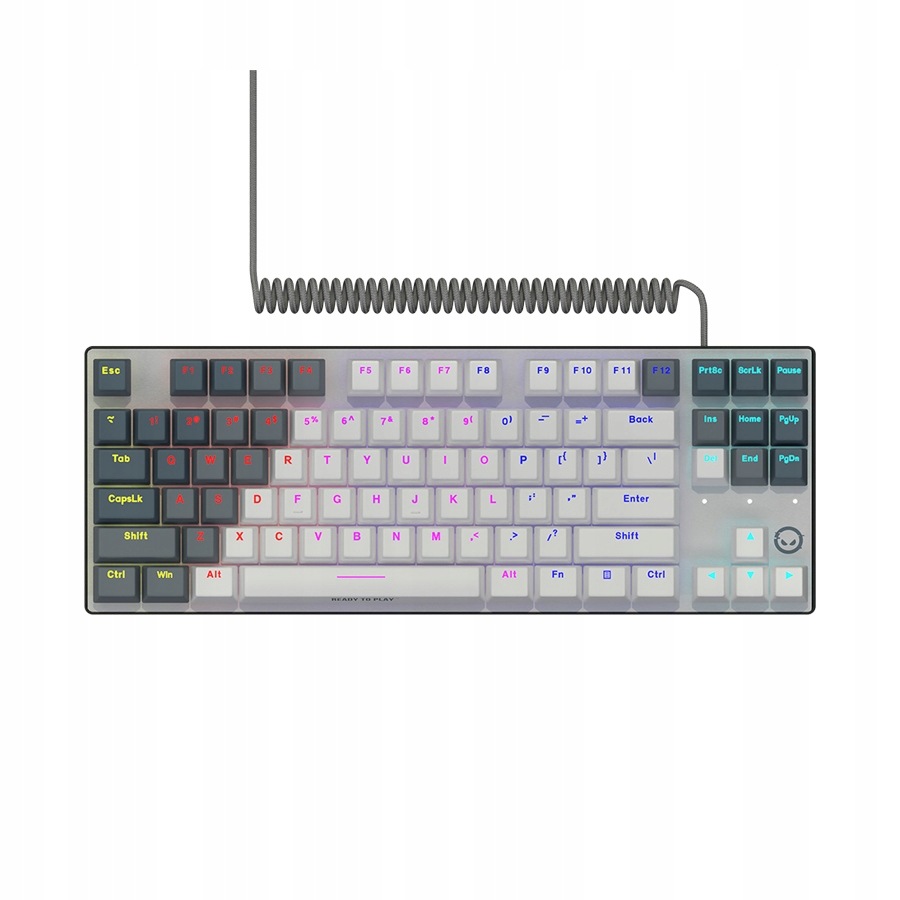 Lorgar Kábelová Herná Mechanická Klávesnica Pre Pc Laptop Rgb Biela