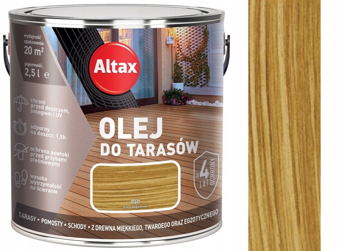 Altax Olej Na Dřevěné Terasy 2,5 L Dub