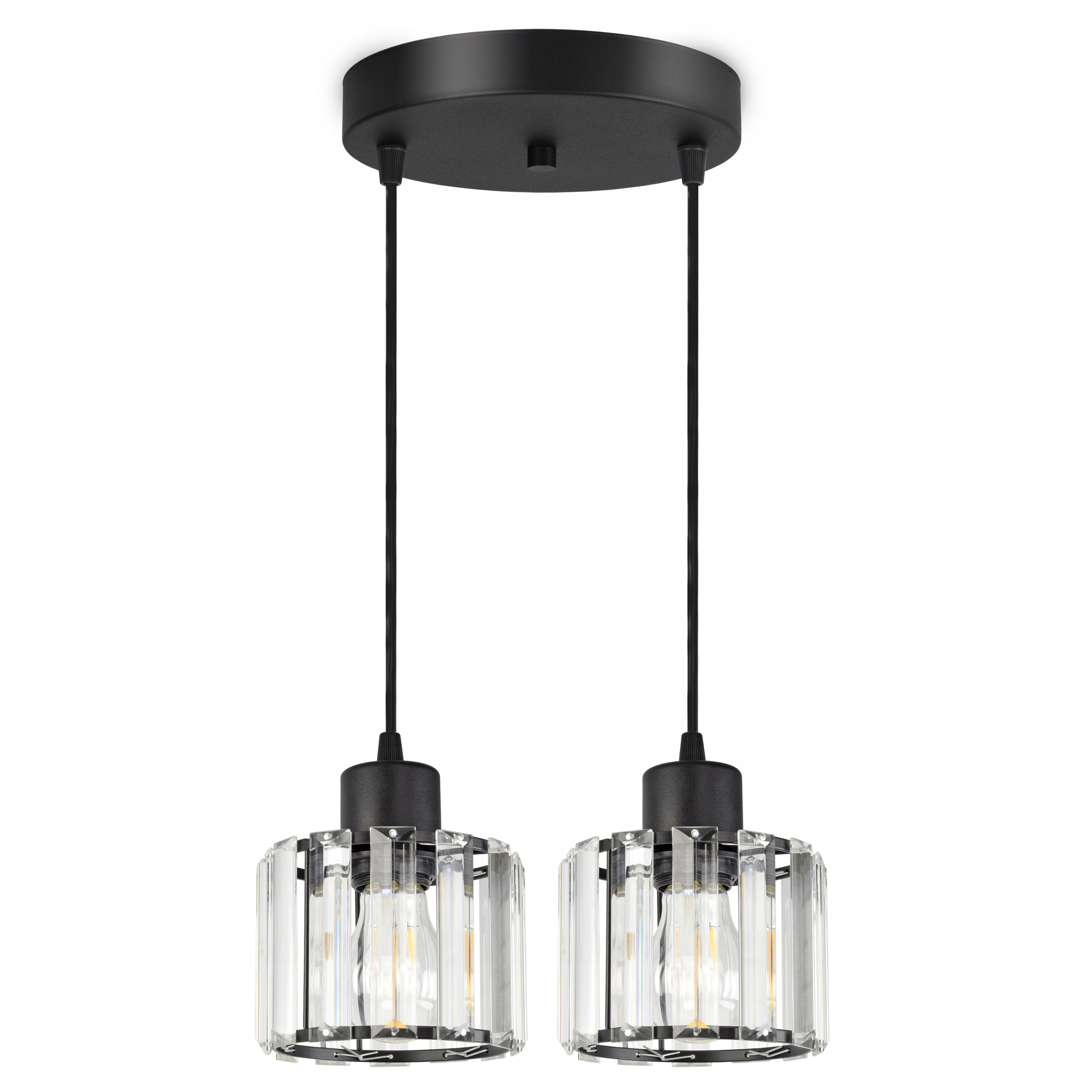 

Szklana Lampa Wisząca Sufitowa Żyrandol Plafon Led