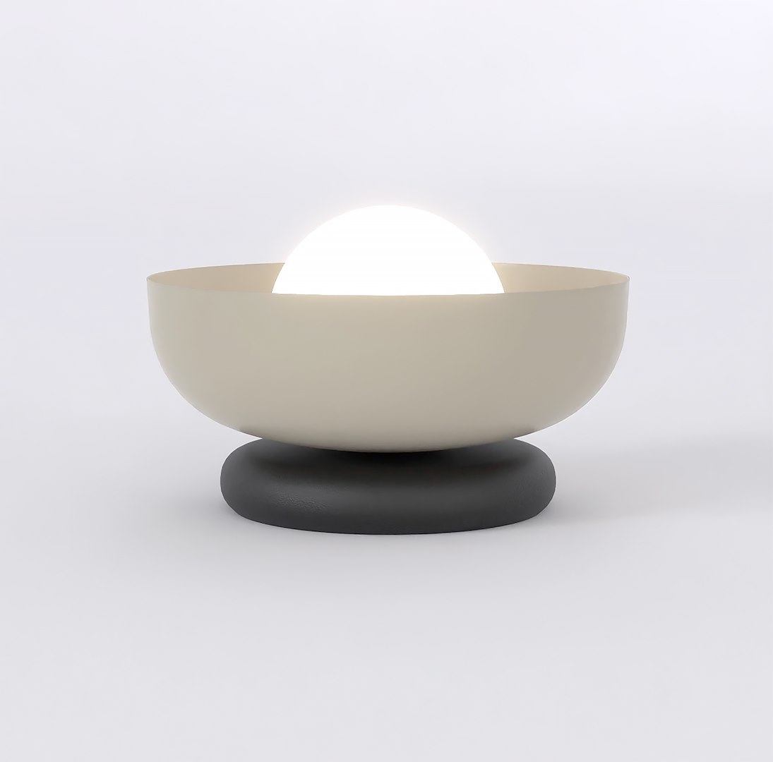 Minimalistická stolová lampa Mocha Ozzy LN1 Bl Mokka