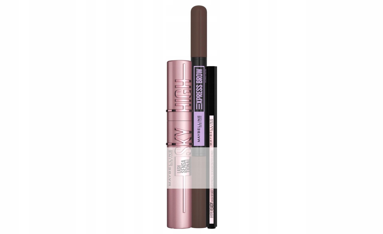 Zestaw kosmetyków Maybelline Tusz, kredka , eyeliner