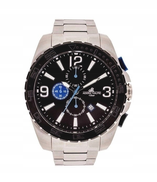 Nové, Masivní Pánské Hodinky Adora Nautic AN2086 Vojenský Styl