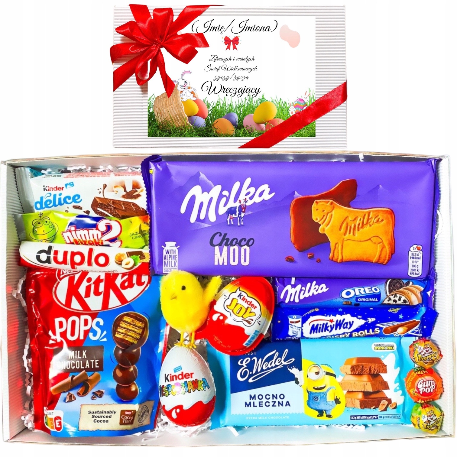 Zestaw prezentowy na Zajączka Wielkanoc dla Dziecka słodycze