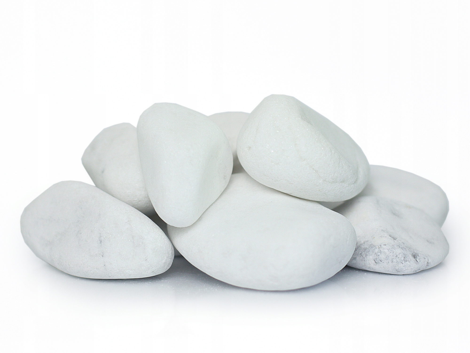 

Piękny Otoczak Śnieżny Kamień Ozdobny 40-80mm 25kg