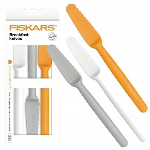 

Fiskars Zestaw 3 noży do smarowania nóż Ff 1016121